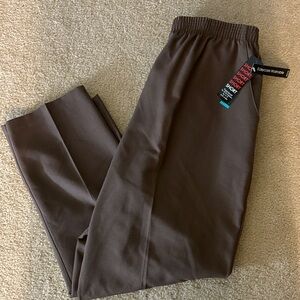 Briggs New York Dark Brown Elastic-Waist Joggers